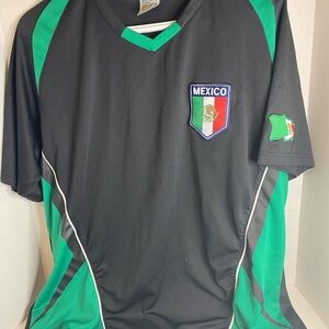 Men’s Mexico Crest Black & Green Soccer Jersey